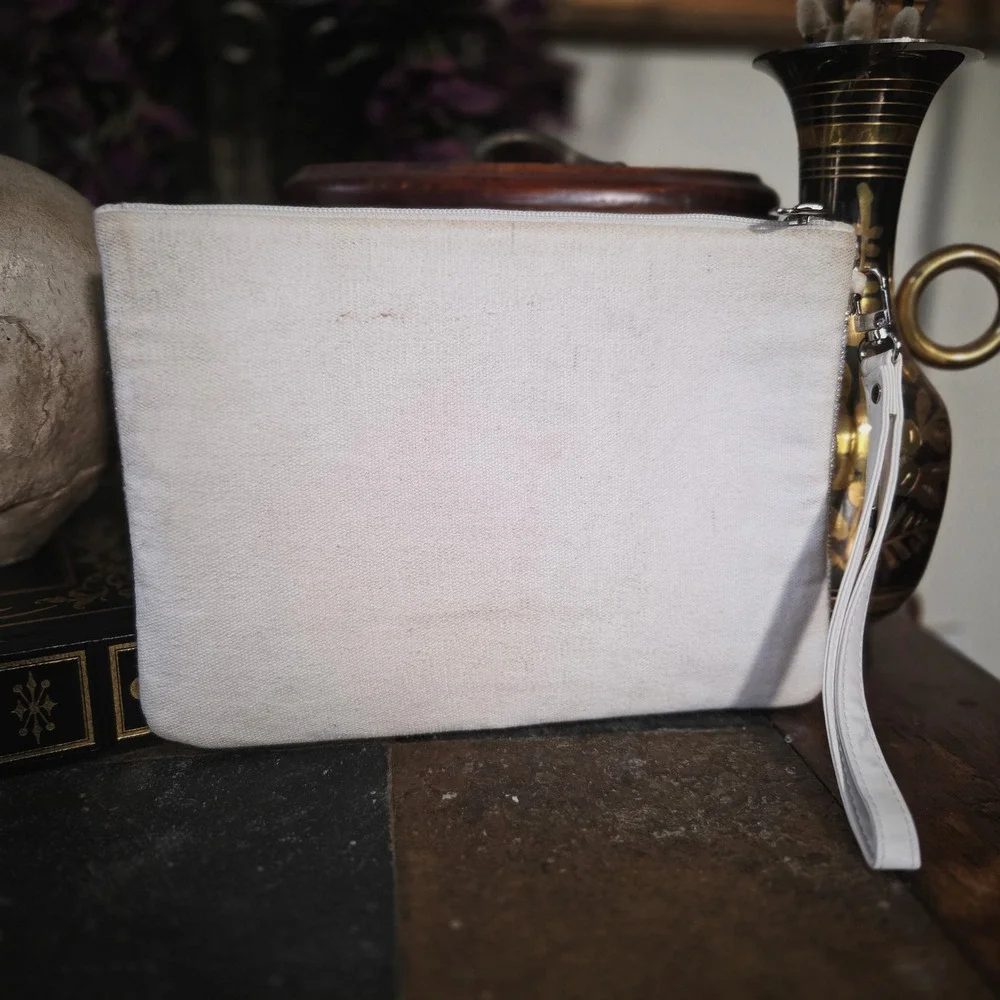 Giddy Up Glamour Wristlet Clutch White Sequin Red Heart Western Glam Bag Pouch